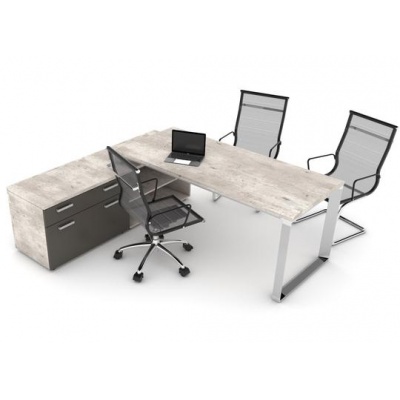 ESCRITORIO EJECUTIVO CON PENISULA TECH